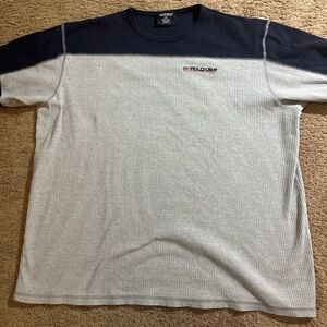 Vintage Polo Ralph Lauren Shirt Mens XL Polo Jeans USA Navy Gray Block 90s Y2K